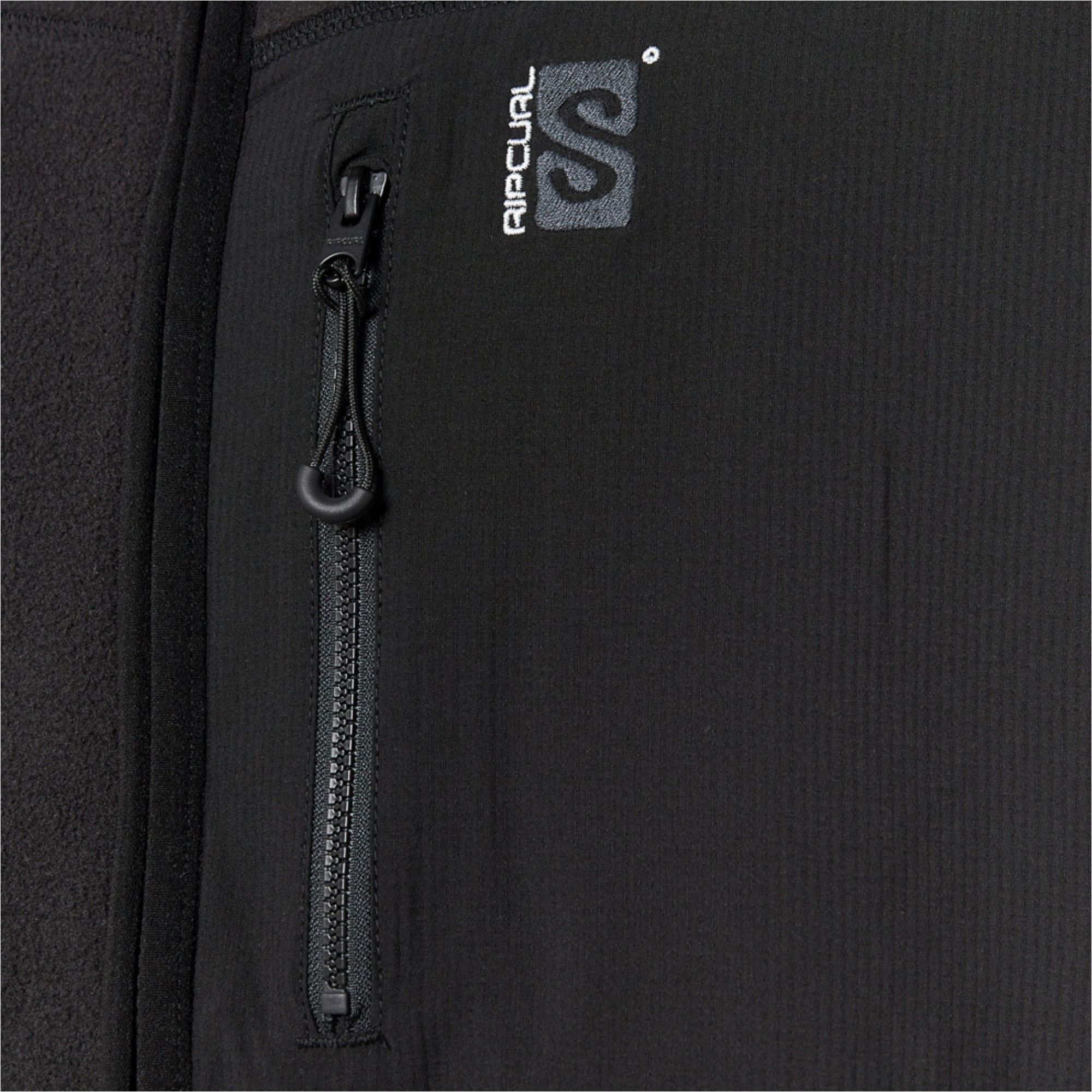 2025 Rip Curl Hombres Búsqueda Polar Fleece Chaleco 09YMFL - Black